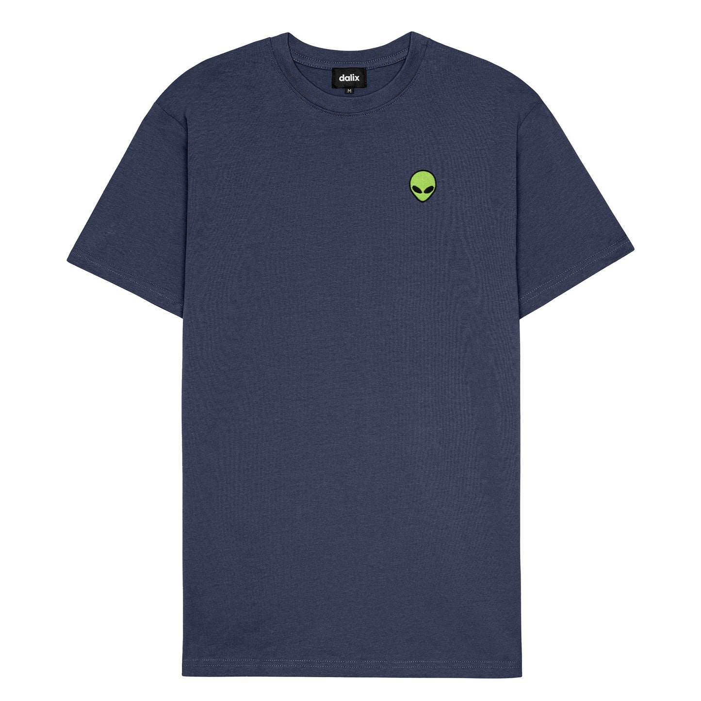 Dalix Alien Heavyweight Soft Tee Short Sleeve Cotton Shirt Mens in Harbor Blue 2XL XX-Large