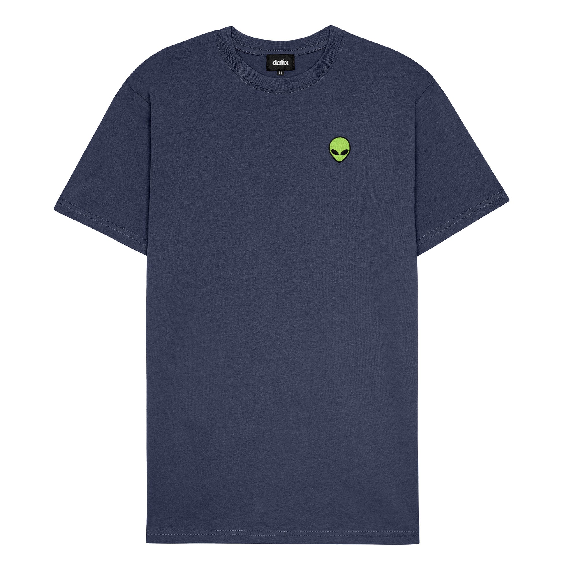 Dalix Alien Heavyweight Soft Tee Short Sleeve Cotton Shirt Mens in Harbor Blue 2XL XX-Large