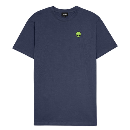 Dalix Alien Heavyweight Soft Tee Short Sleeve Cotton Shirt Mens in Harbor Blue 2XL XX-Large