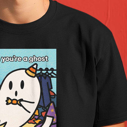 Dalix Ghost Problems Tee Short Sleeve Cotton T Shirt Summer Mens