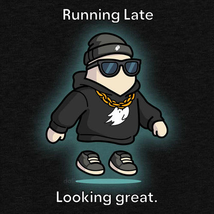 Dalix Running Late Tee Short Sleeve Cotton T Shirt Summer Mens
