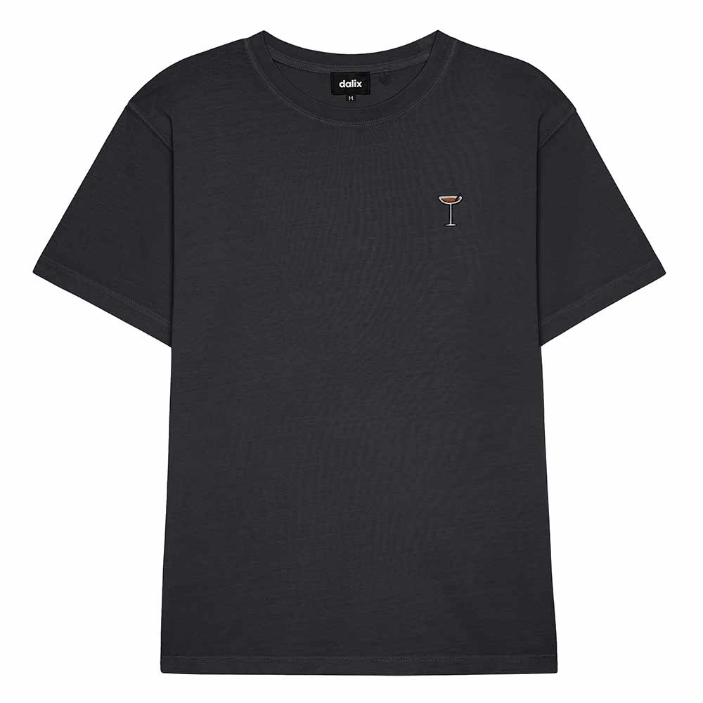 Dalix Mens Coffee Martini Midweight Garment Dye Tee