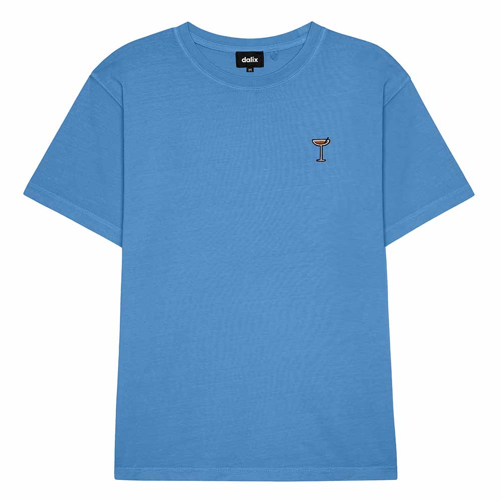 Dalix Mens Coffee Martini Midweight Garment Dye Tee