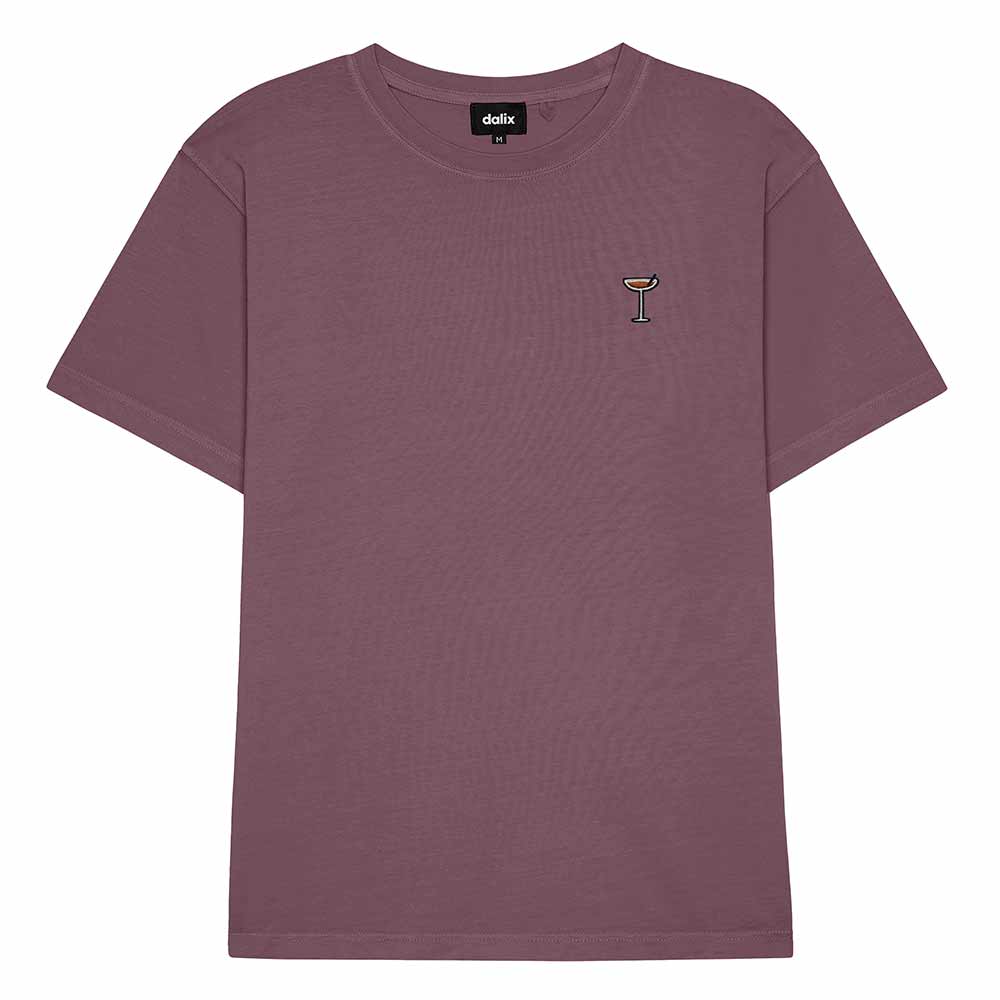 Dalix Mens Coffee Martini Midweight Garment Dye Tee