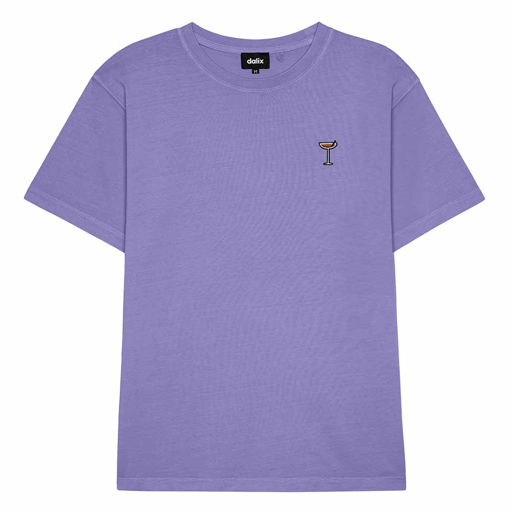 Dalix Mens Coffee Martini Midweight Garment Dye Tee