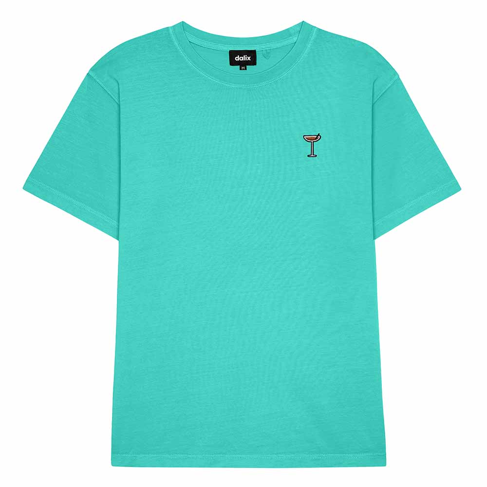 Dalix Mens Coffee Martini Midweight Garment Dye Tee