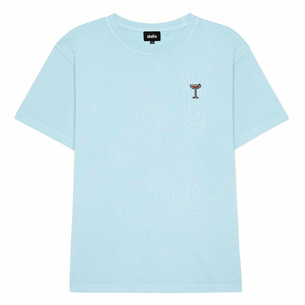 Dalix Mens Coffee Martini Midweight Garment Dye Tee