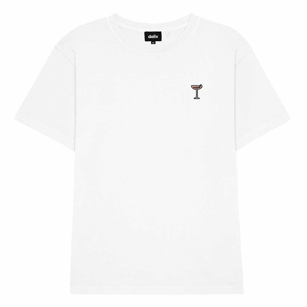 Dalix Mens Coffee Martini Midweight Garment Dye Tee
