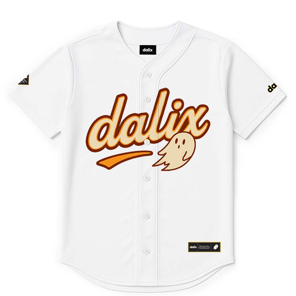 Dalix Ghost Baseball Jersey Varsity Shirt