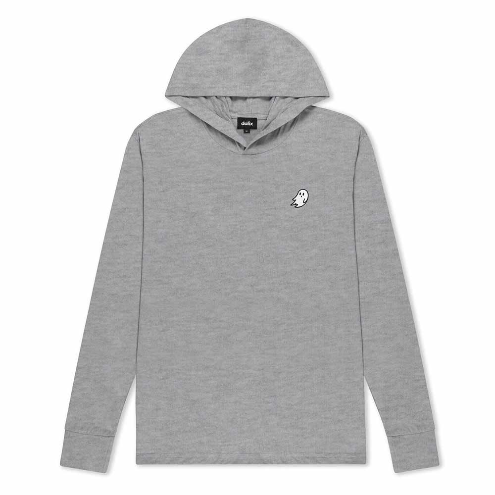 Dalix Mens Ghost Hooded Long Sleeve Jersey Tee