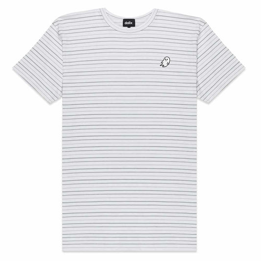Dalix Mens Ghost Striped Jersey Tee Short Sleeve Spring Summer in Shadow Stripe S Small