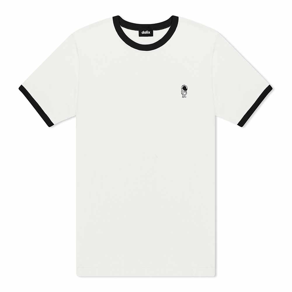Dalix Mens Astronaut Jersey Ringer Tee