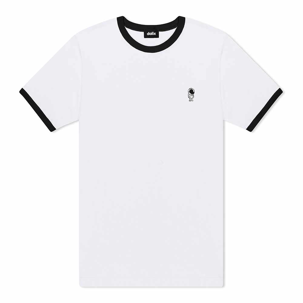 Dalix Mens Astronaut Jersey Ringer Tee
