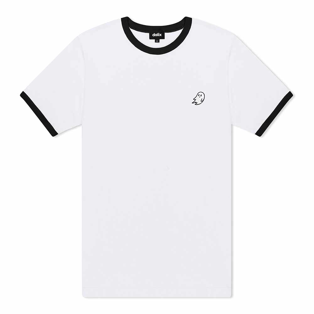 Dalix Mens Ghost Jersey Ringer Tee