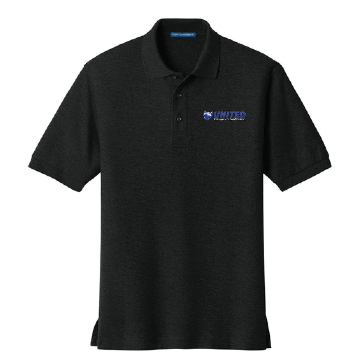 Dalix United Employment Solutions Embroidered Silk Touch Short Sleeve Polo