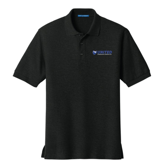 Dalix United Employment Solutions Embroidered Silk Touch Short Sleeve Polo