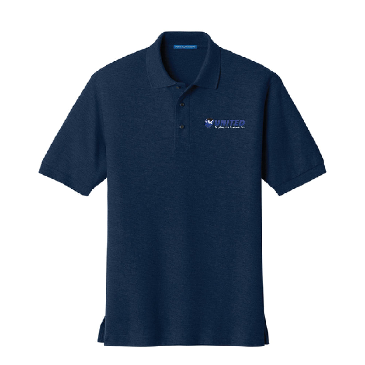 Dalix United Employment Solutions Embroidered Silk Touch Short Sleeve Polo