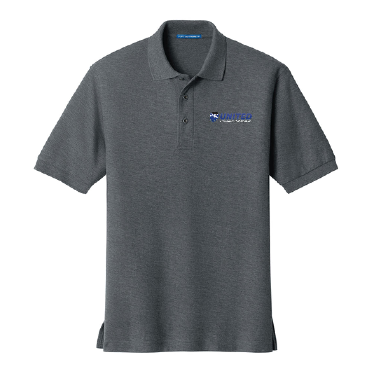 Dalix United Employment Solutions Embroidered Silk Touch Short Sleeve Polo