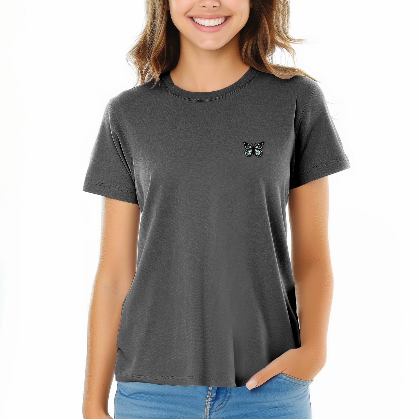 Dalix Butterfly Womens Relaxed Tee