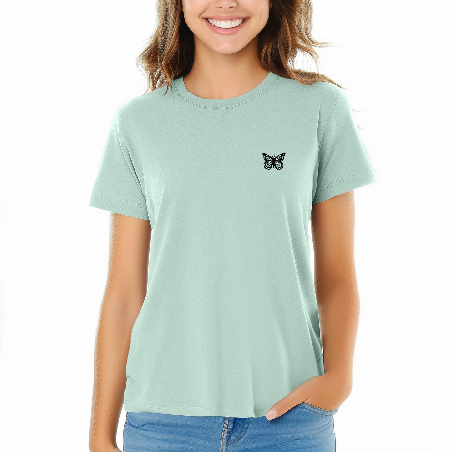 Dalix Butterfly Womens Relaxed Tee