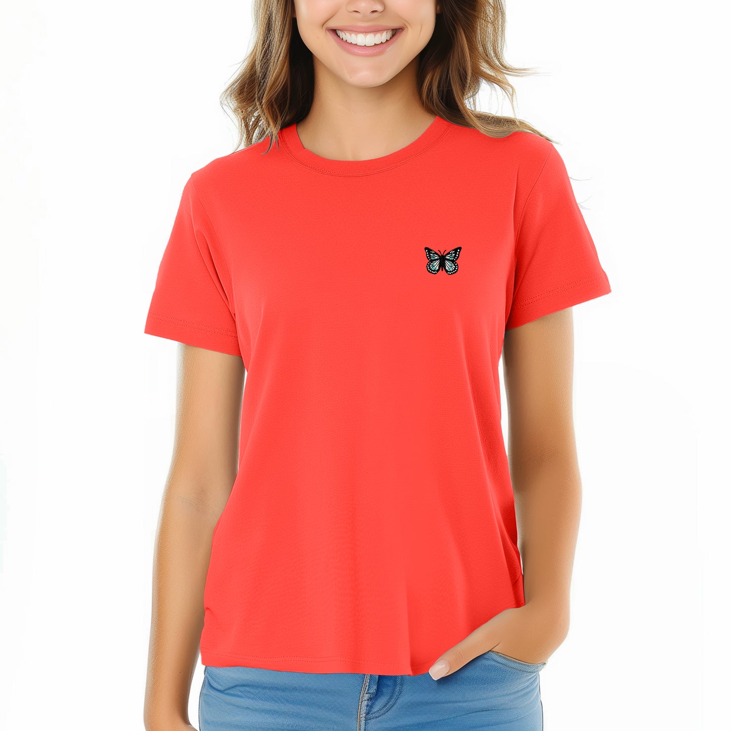 Dalix Butterfly Womens Relaxed Tee