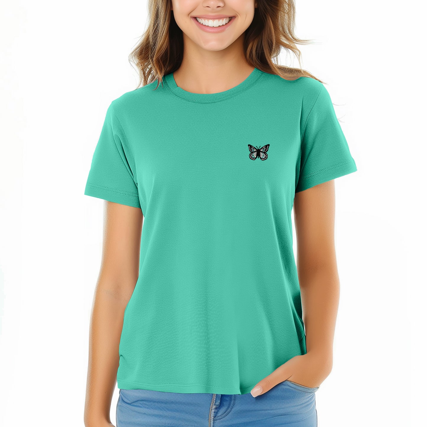 Dalix Butterfly Womens Relaxed Tee