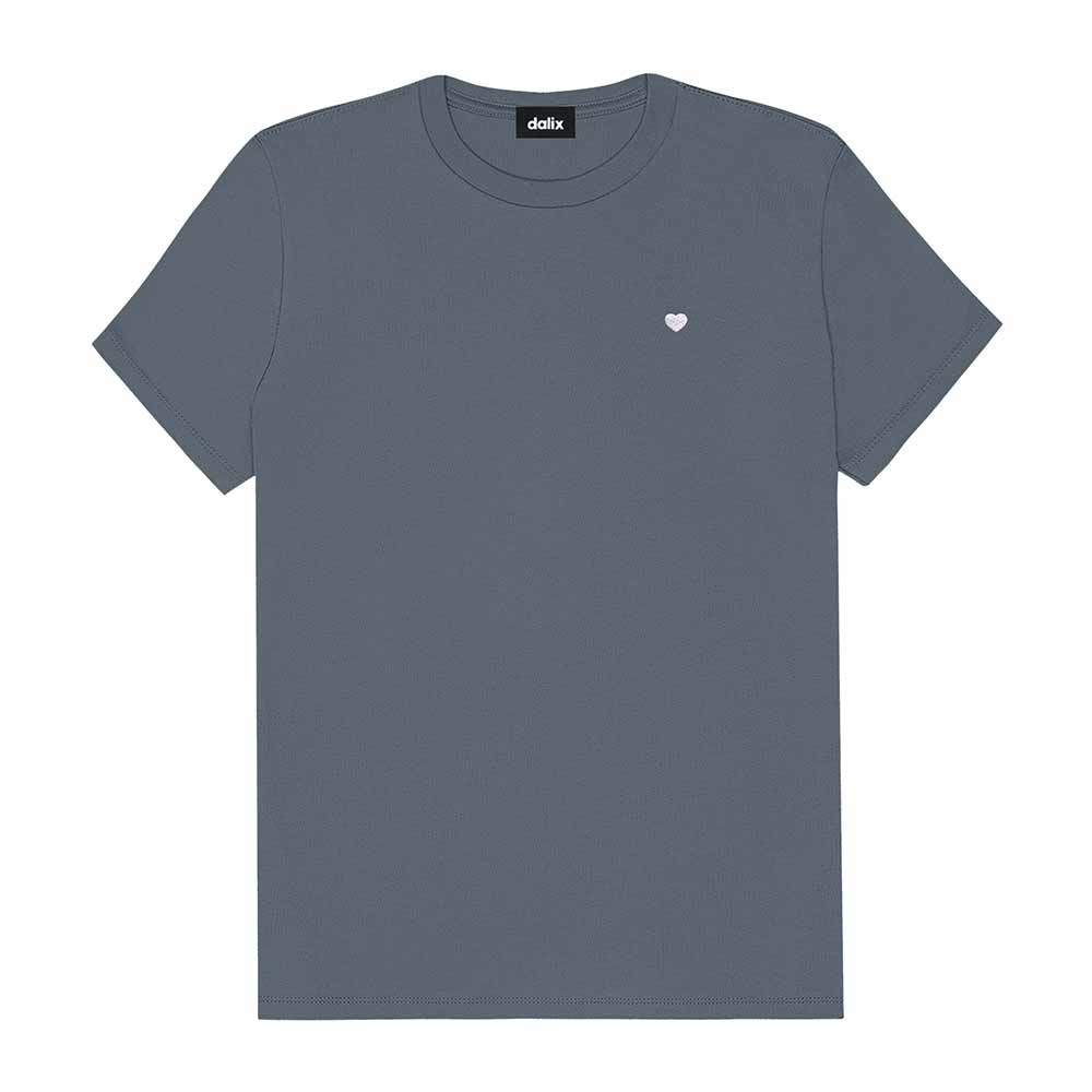 Dalix Womens Lil Heart Jersey Relaxed Tee