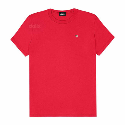 Dalix Lil Peach Cotton Tee Short Sleeve Soft Jersey Shirt Fruit Cute Womens in Red 2XL XX-Large