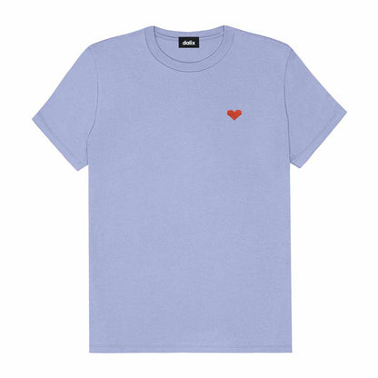 Dalix Womens Pixel Heart Jersey Relaxed Tee