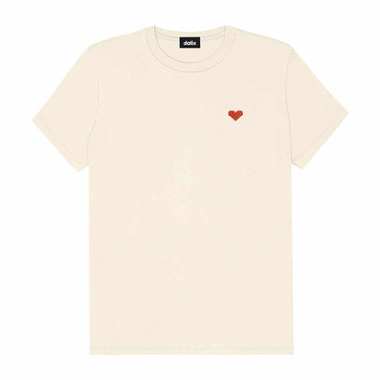 Dalix Womens Pixel Heart Jersey Relaxed Tee