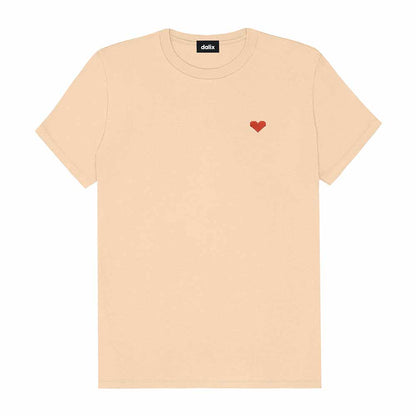 Dalix Womens Pixel Heart Jersey Relaxed Tee