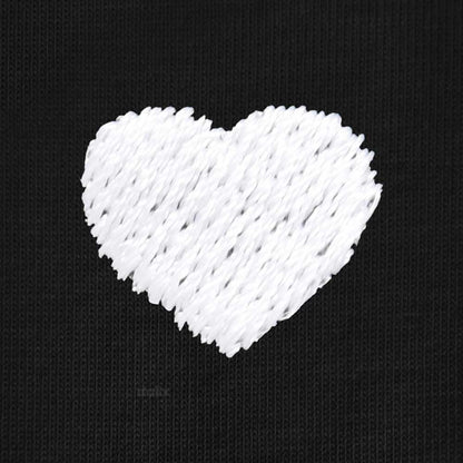 Dalix Lil Heart Embroidered Muscle Tank Cotton Soft Outdoor Summer Womens in Black 2XL XX-Large