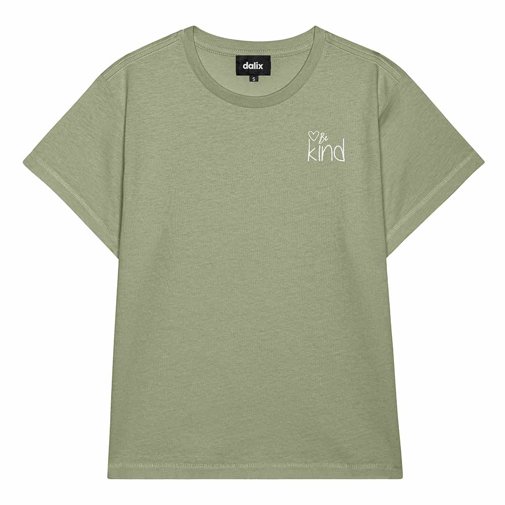 Dalix Womens Be Kind Light Weight High Waisted Tee