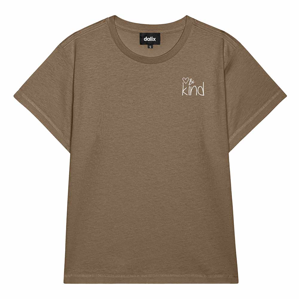 Dalix Womens Be Kind Light Weight High Waisted Tee