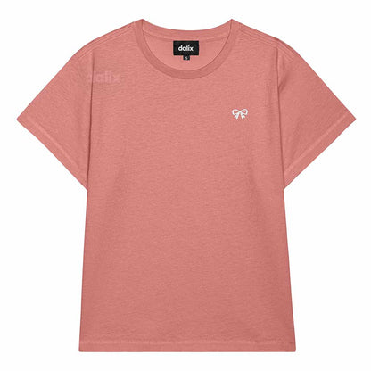 Dalix Womens Bow Lightweight High Waisted Tee