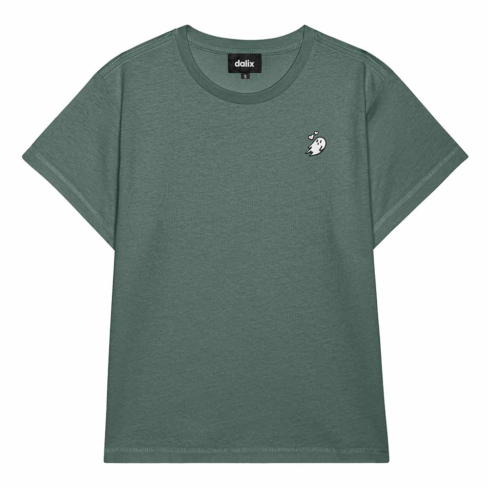 Dalix Womens Heartly Ghost Lightweight High Waisted Tee