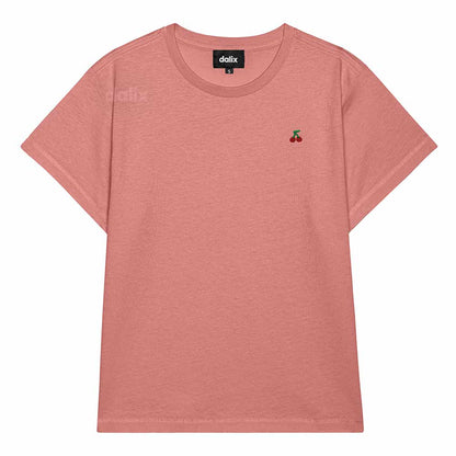 Dalix Womens Lil Cherry Lightweight High Waisted Tee