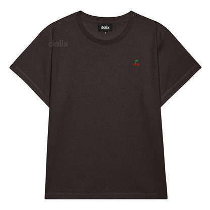 Dalix Womens Lil Cherry Lightweight High Waisted Tee