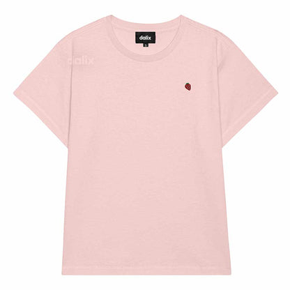 Dalix Womens Lil Strawberry Lightweight High Waisted Tee