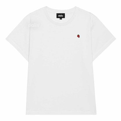 Dalix Womens Lil Strawberry Lightweight High Waisted Tee