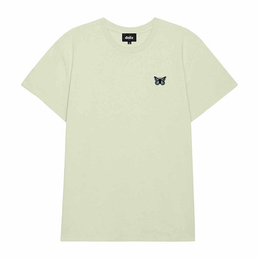 Dalix Butterfly Everyday Tee Lightweight Short Sleeve Summer Shirt Womens in Cucumber S Small
