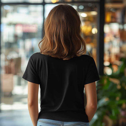 Dalix Bow Everyday Tee Lightweight Short Sleeve Summer Shirt Womens in Black S Small