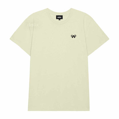 Dalix Bow Everyday Tee Lightweight Short Sleeve Summer Shirt Womens in Chartreuse S Small