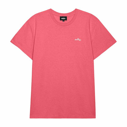 Dalix Salty Everyday Tee Lightweight Short Sleeve Summer Shirt Womens in Coral S Small