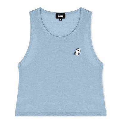 Dalix Ghost Lightweight Flowy Crop Tank