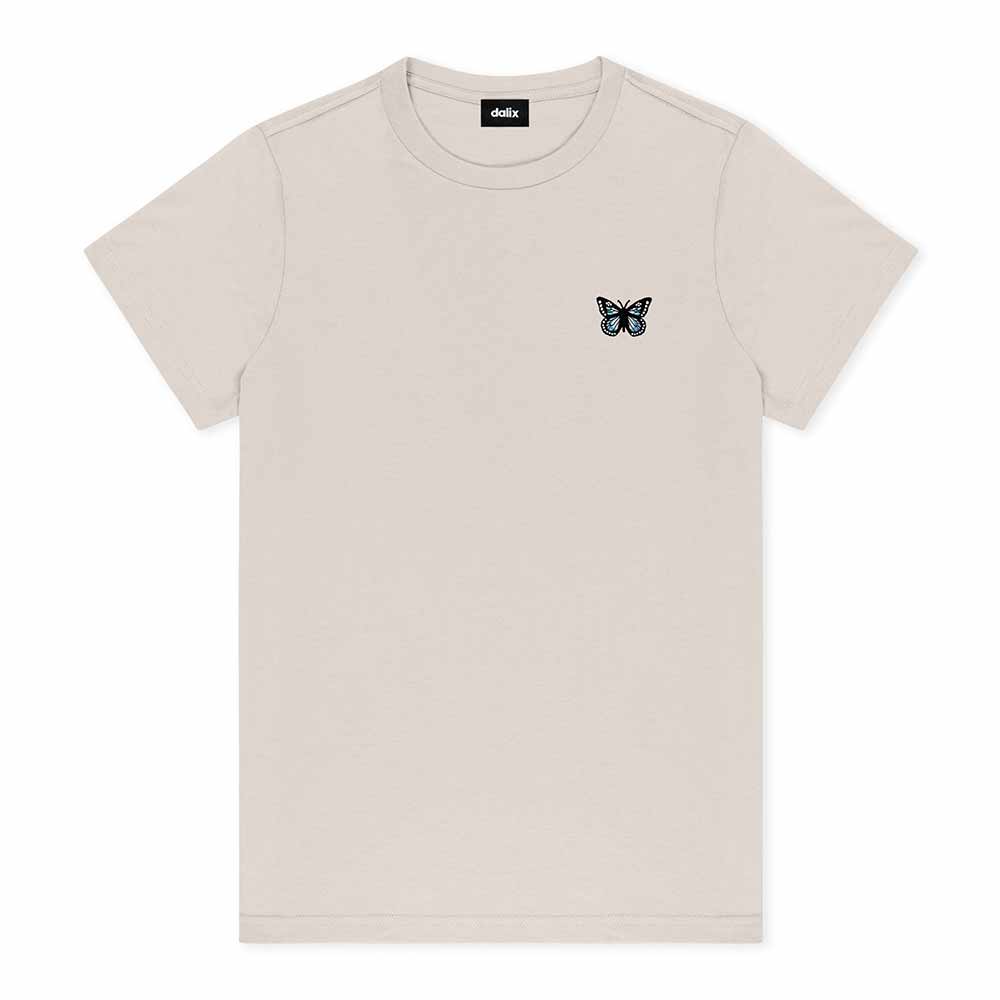 Dalix Butterfly Short Sleeve Classic Cotton Tee