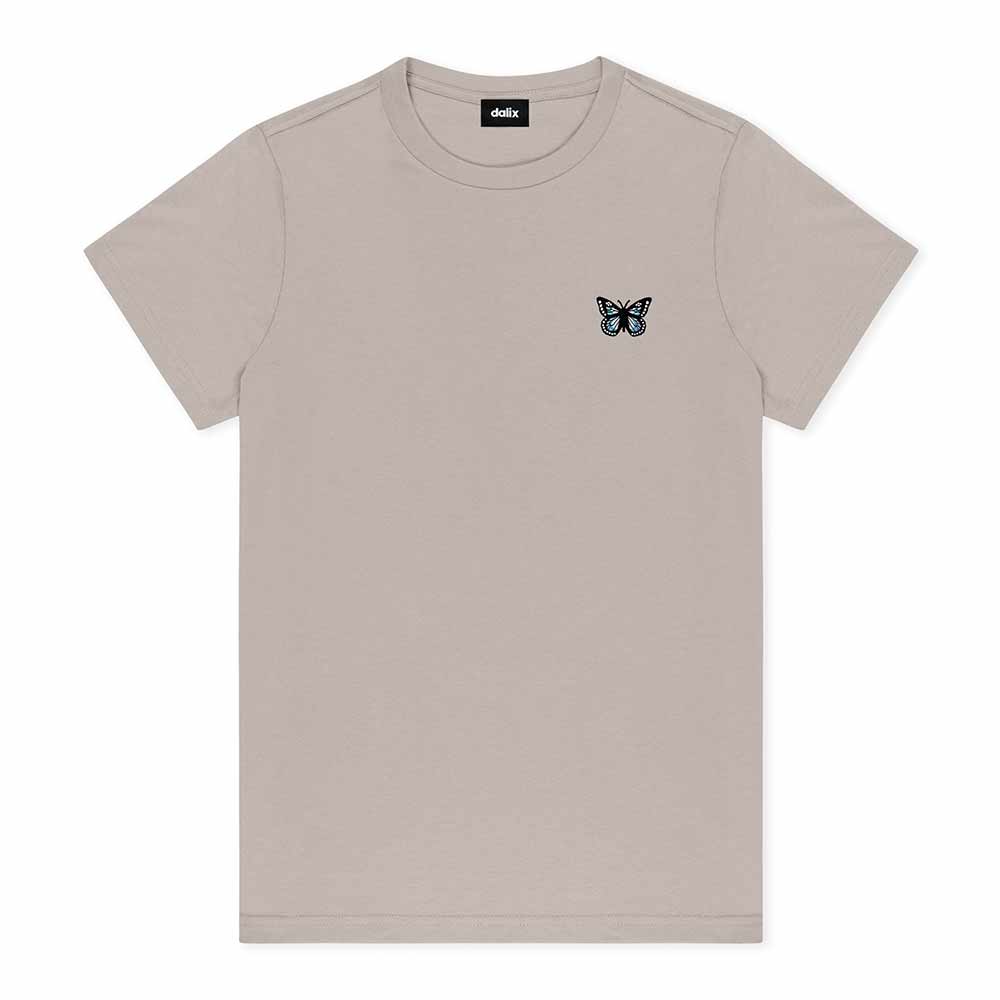 Dalix Butterfly Short Sleeve Classic Cotton Tee