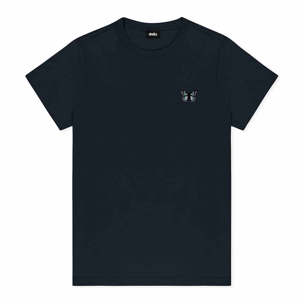 Dalix Butterfly Short Sleeve Classic Cotton Tee