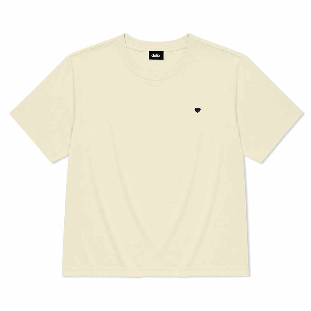 Dalix Lil Heart Relaxed Midweight Jersey Tee