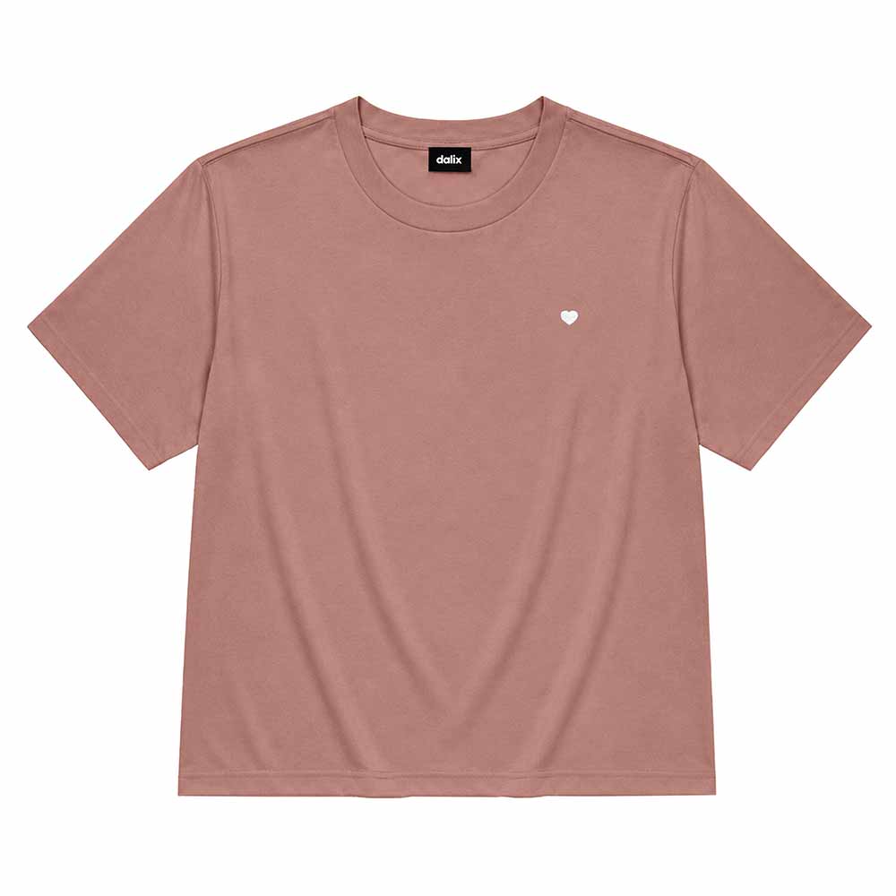 Dalix Lil Heart Relaxed Midweight Jersey Tee